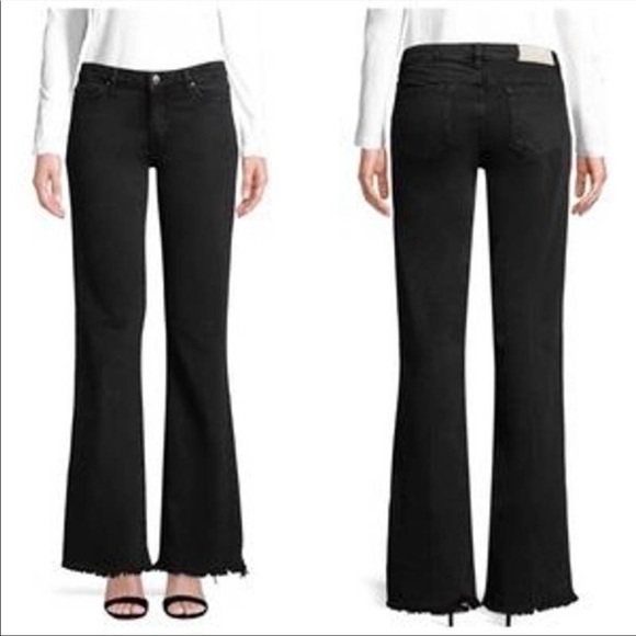 IRO Denim - IRO Women's Freddy Black Flare Fringe Jeans Sz 27